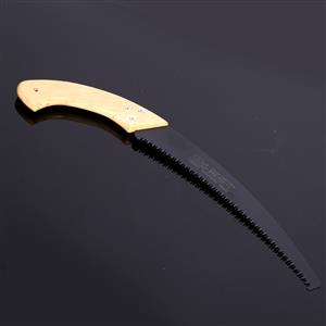 Handmade waist saw with wooden handle