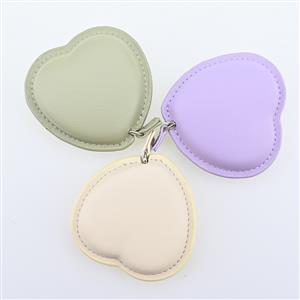 Heart shaped oil edge leather tape measure