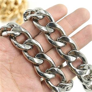 Electroplated aluminum chain luggage