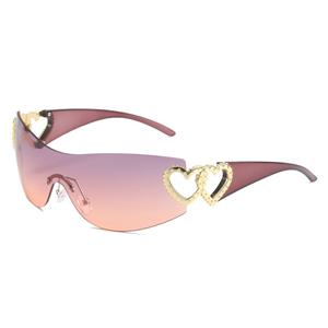 Sunglasses Hollow Heart Frameless Sunglasses