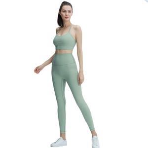 Quick drying sports bra, high waist fitness yoga suit