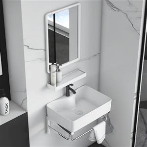 clothSimple small size ceramic integrated wash basin washbasin cabinet combination small apartment m