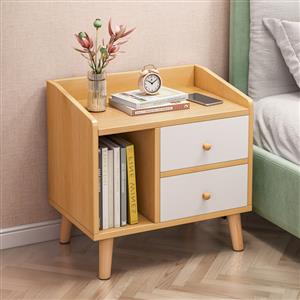 clothThe bedside table is simple and modern, and the bedside is multi-functional solid wood color si