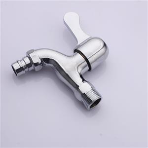 Double outlet double head washing machine faucet