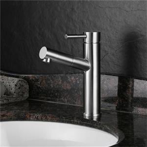 Stainless steel water plated matte white pull-out type