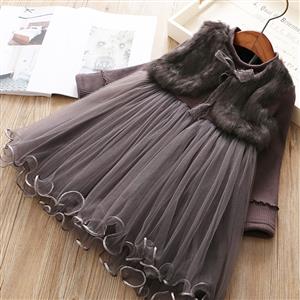 New Korean version girl's imitation mink velvet autumn and winter