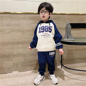 Men's and children's fashionable sets, trendy children's spring and autumn clothing